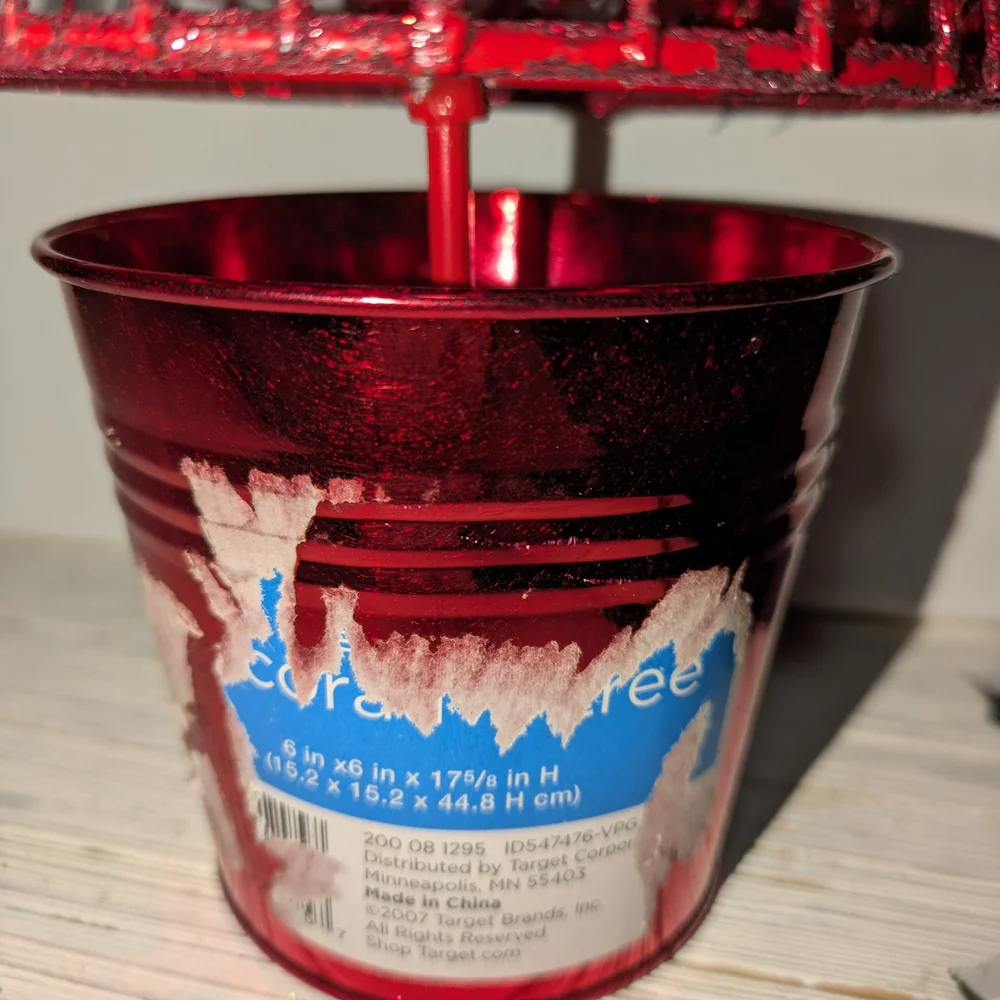 Target Red Holiday Jingle Bell Table Top Tree Decor